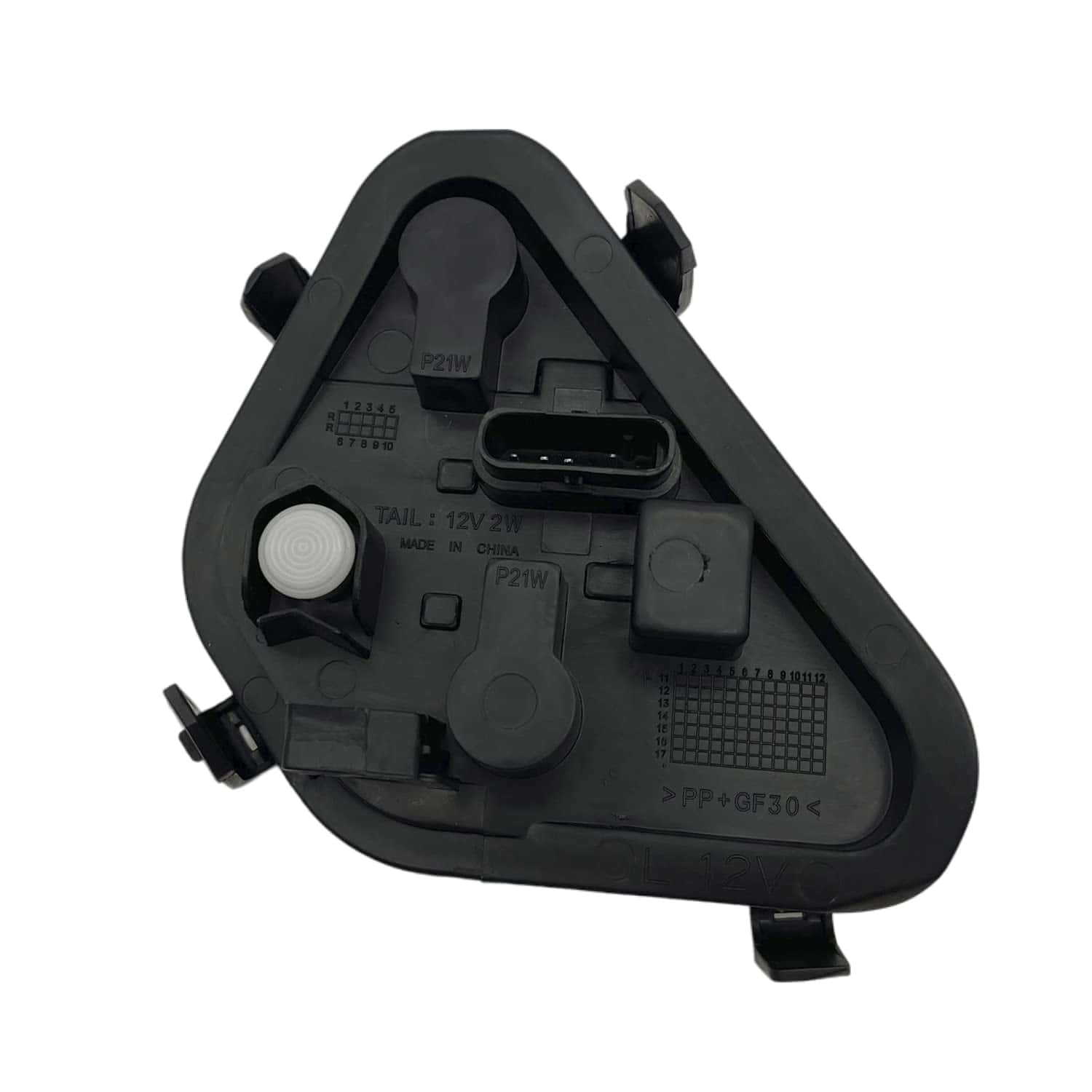 Panel de lámpara de luz trasera izquierda con socket de