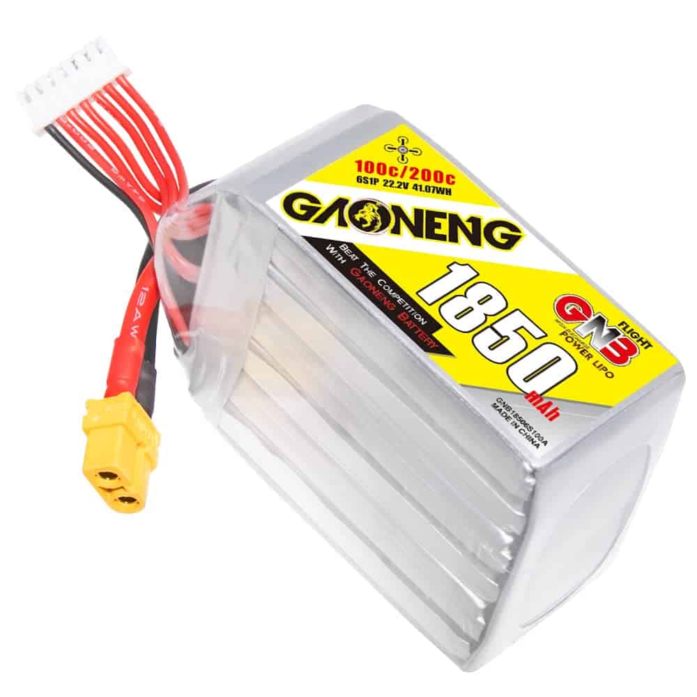 Batería LiPo GAONENG GNB 6S con Conector XT60 1850mAh 22.2V