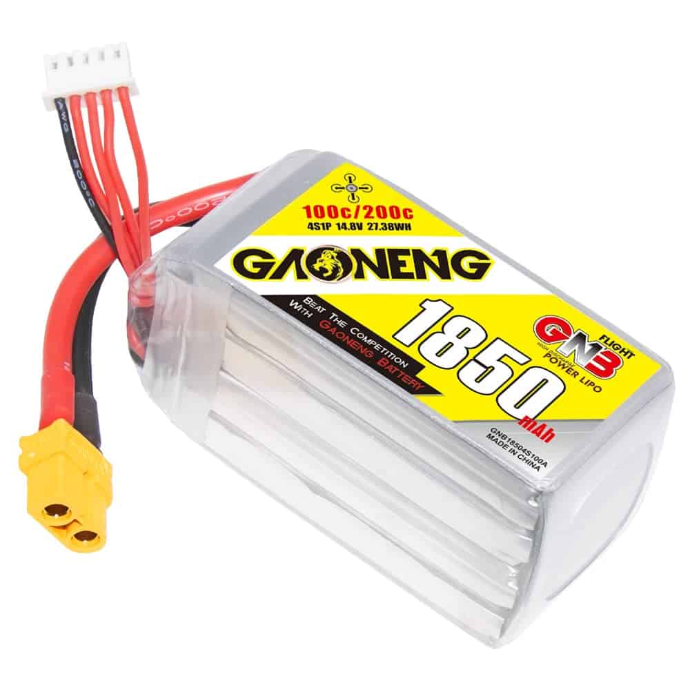 Batería LiPo GAONENG GNB 4S 1850mAh 14.8V 100C 200C con