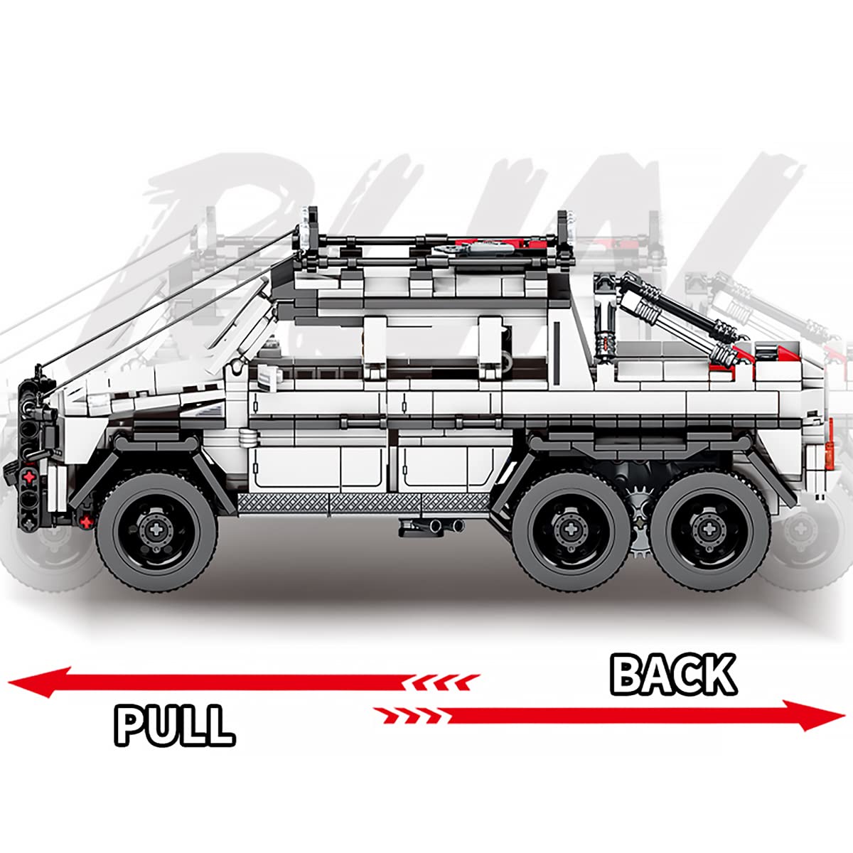 Kit de construcción de camioneta todo terreno 6X6 Veottye, - Imagen 3