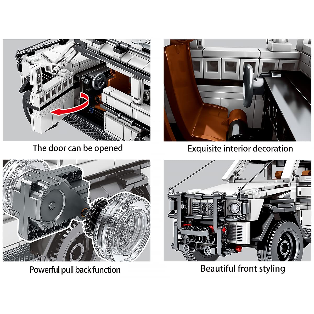 Kit de construcción de camioneta todo terreno 6X6 Veottye, - Imagen 4