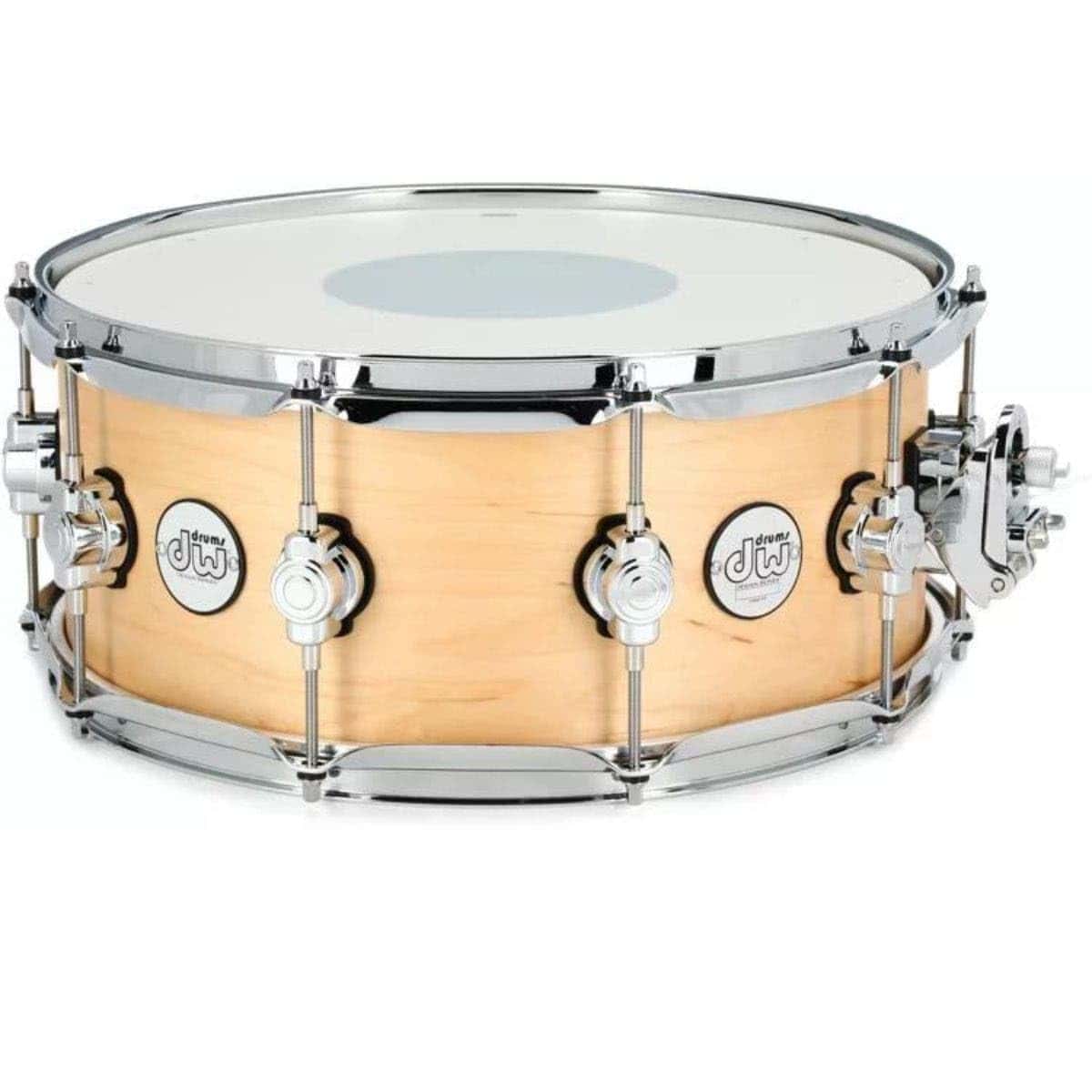 DW Design Series Maple Snare Drum - 6x14, Natural Satin