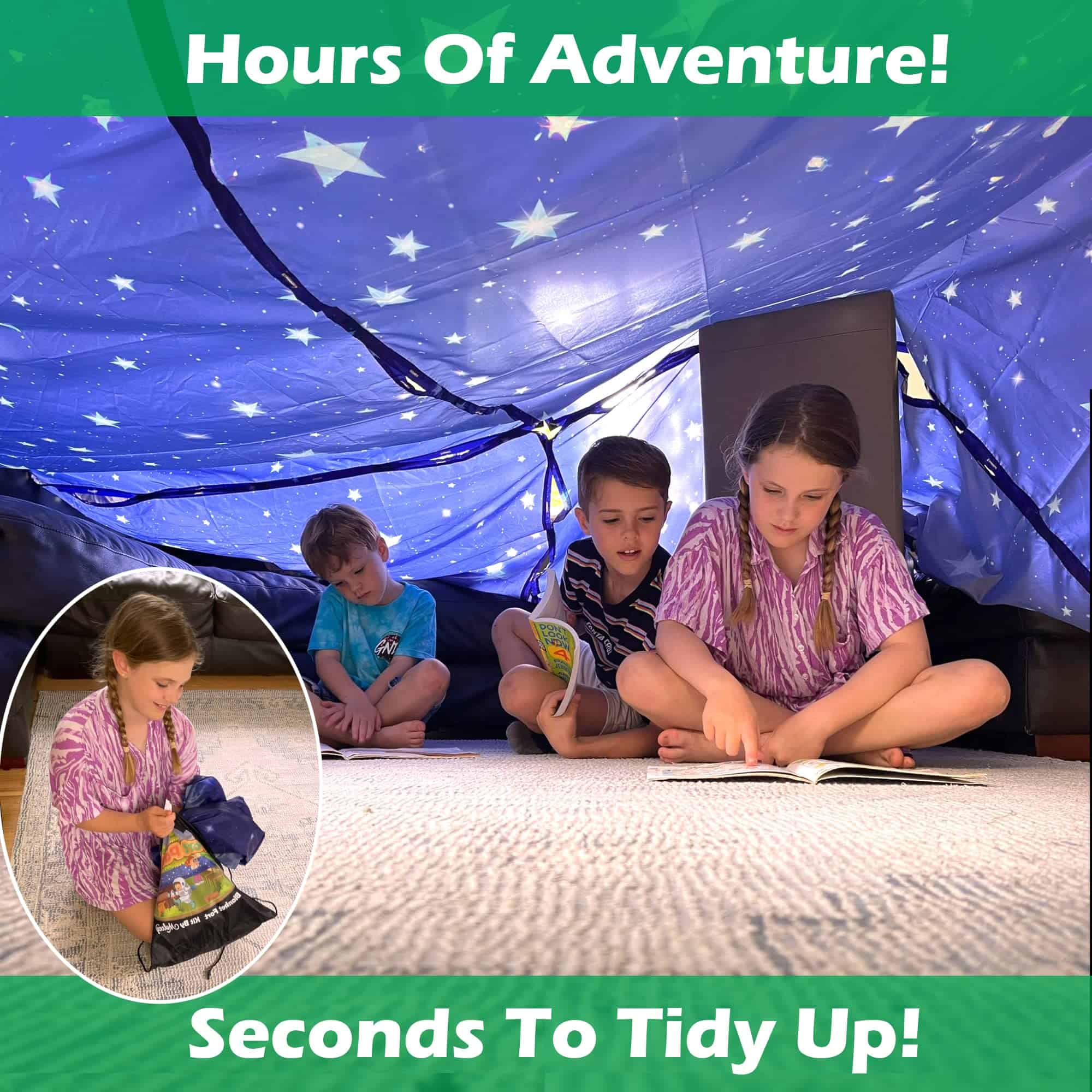 Kit de Construcción de Fuertes Molcey para Niños 4-8 8-12+ - Imagen 3