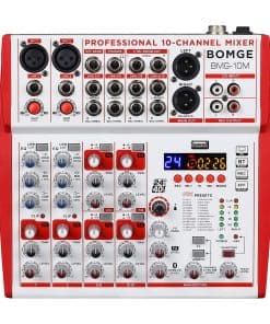 Mezcladora de sonido BOMGE de 10 entradas con