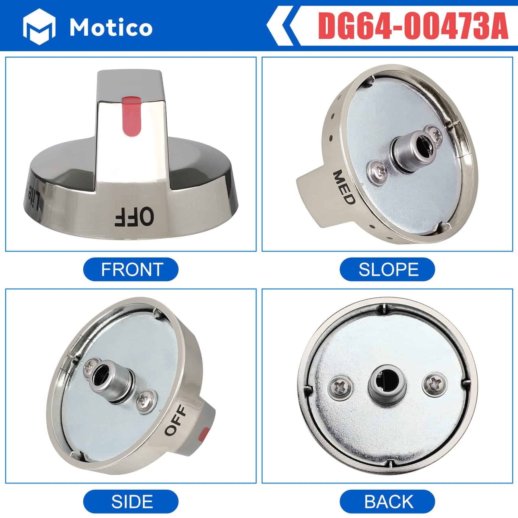 Perillas de Dial Mejoradas M Motico DG64-00473A Compatible - Imagen 5