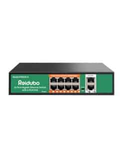 Switch PoE Gigabit de 8 Puertos Reidubo con 2 Gigabit