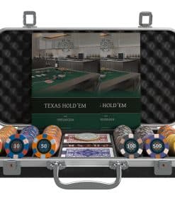 Estuche de Poker con 300 Fichas de Poker de Cerámica