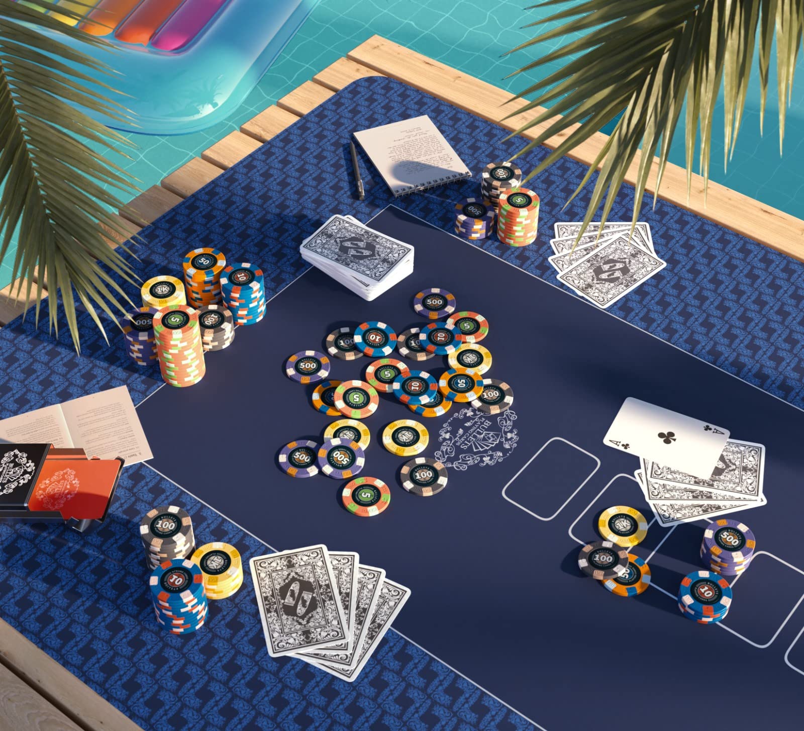 Estuche de Poker con 300 Fichas de Poker de Cerámica - Imagen 7