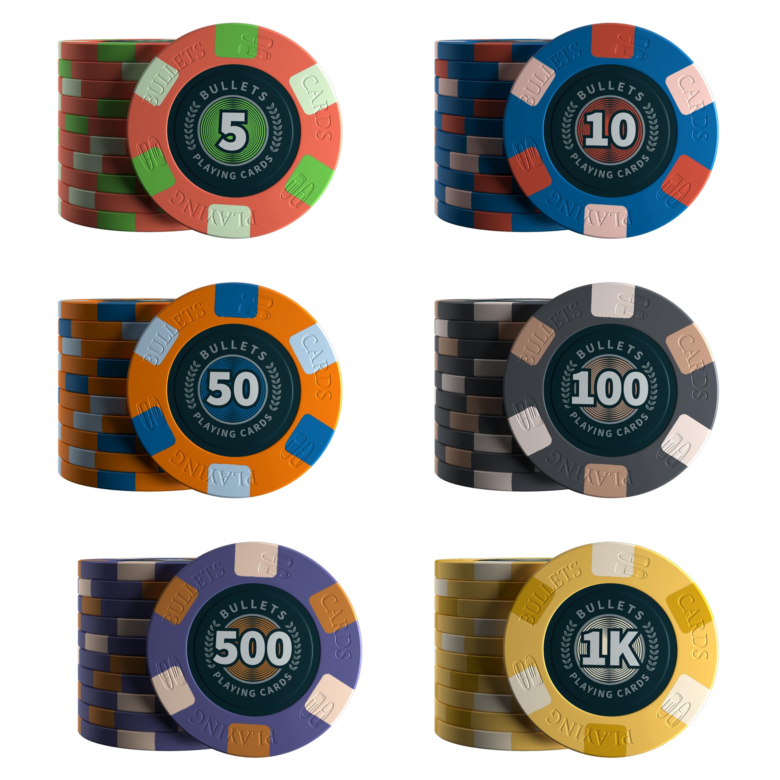 Estuche de Poker con 300 Fichas de Poker de Cerámica - Imagen 5