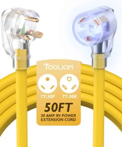 Cable de Extensión para RV de 30 Amperios 50 FT, NEMA