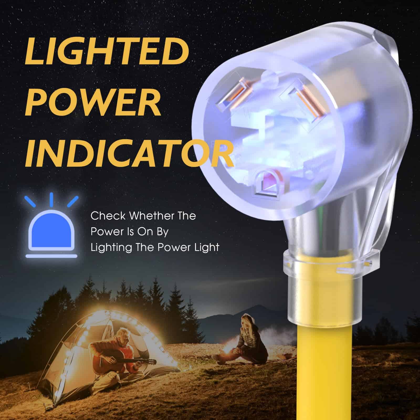 Cable de Extensión para RV de 30 Amperios 50 FT, NEMA - Imagen 5