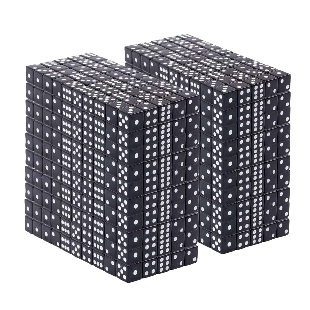 Set de Dados Regal Games de 6 Lados - Juego Negro de 16mm