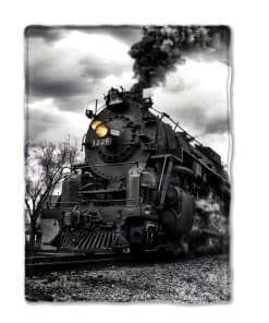 Mantas de Tren de Vapor para Niños y Adultos Suave Manta de