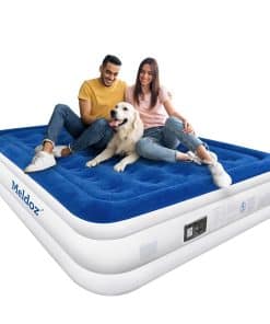 Colchón de Aire Meldoz Queen con Bomba Incorporada, Doble