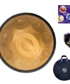 ASTEMAN Handpan de 18 pulgadas, 9 notas, 432Hz, G menor,