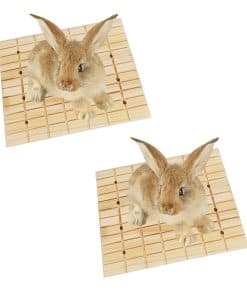 Tablero de Rascar de Madera para Conejos, Pack de 2,