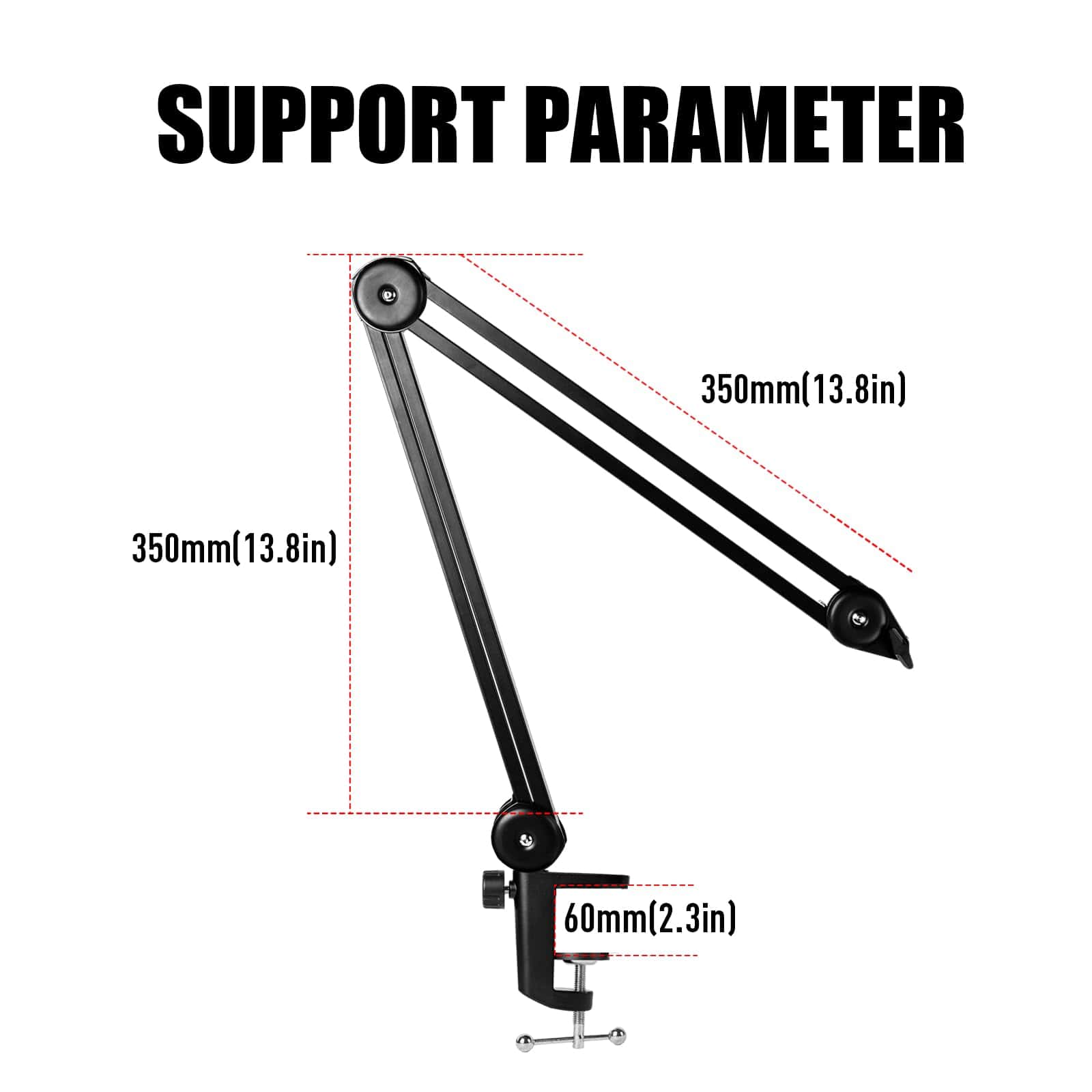 ZRAMO Soporte de Brazo de Micrófono de Servicio Pesado - Imagen 8