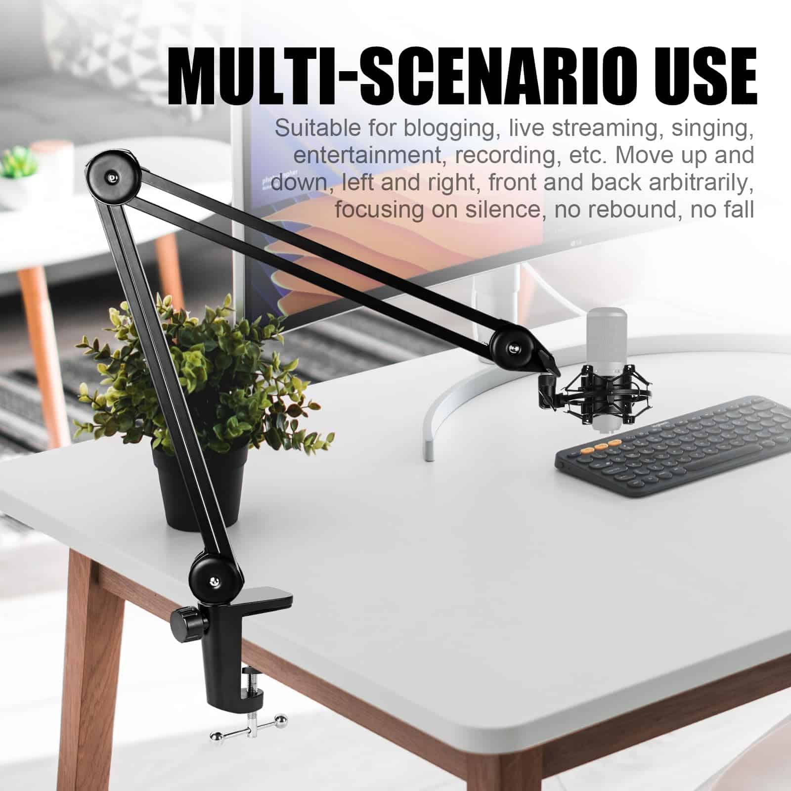 ZRAMO Soporte de Brazo de Micrófono de Servicio Pesado - Imagen 6