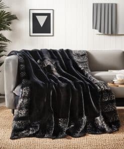 Manta de felpa de lujo Inchgrass Faux Fur Mink Fur para