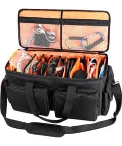 SAVIOUR DJ Cable File Bag, Base Acolchada Extraíble y