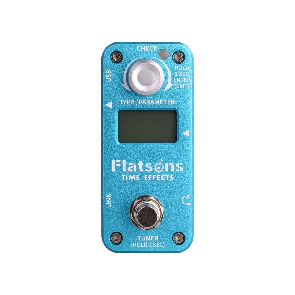 Pedal de efecto múltiple para guitarra Flatsons con Delay,