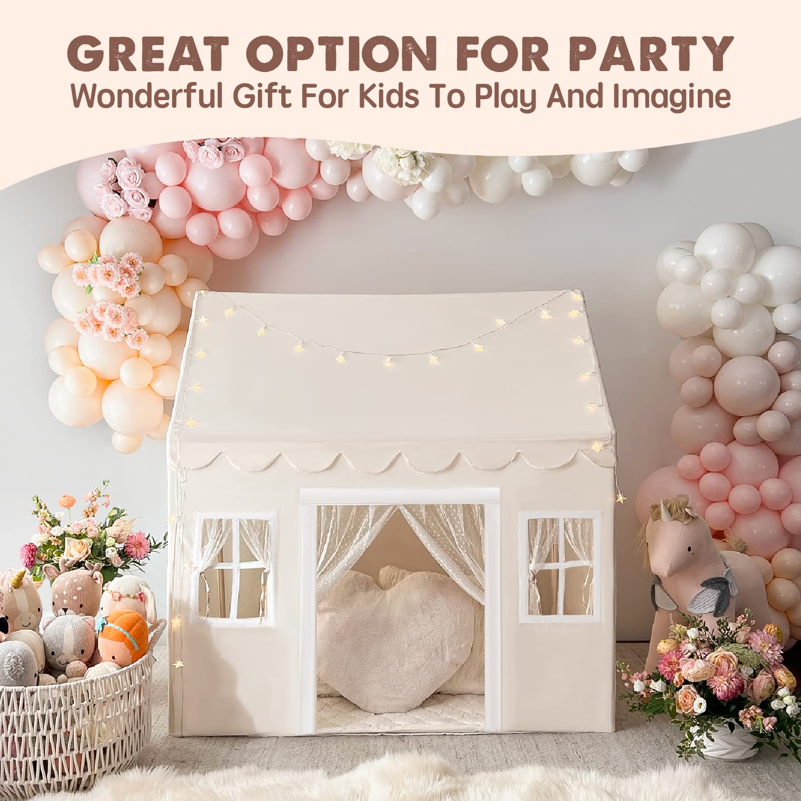 Casa de Juego Tiny Land con Colchoneta Acolchada y Luces - Imagen 5