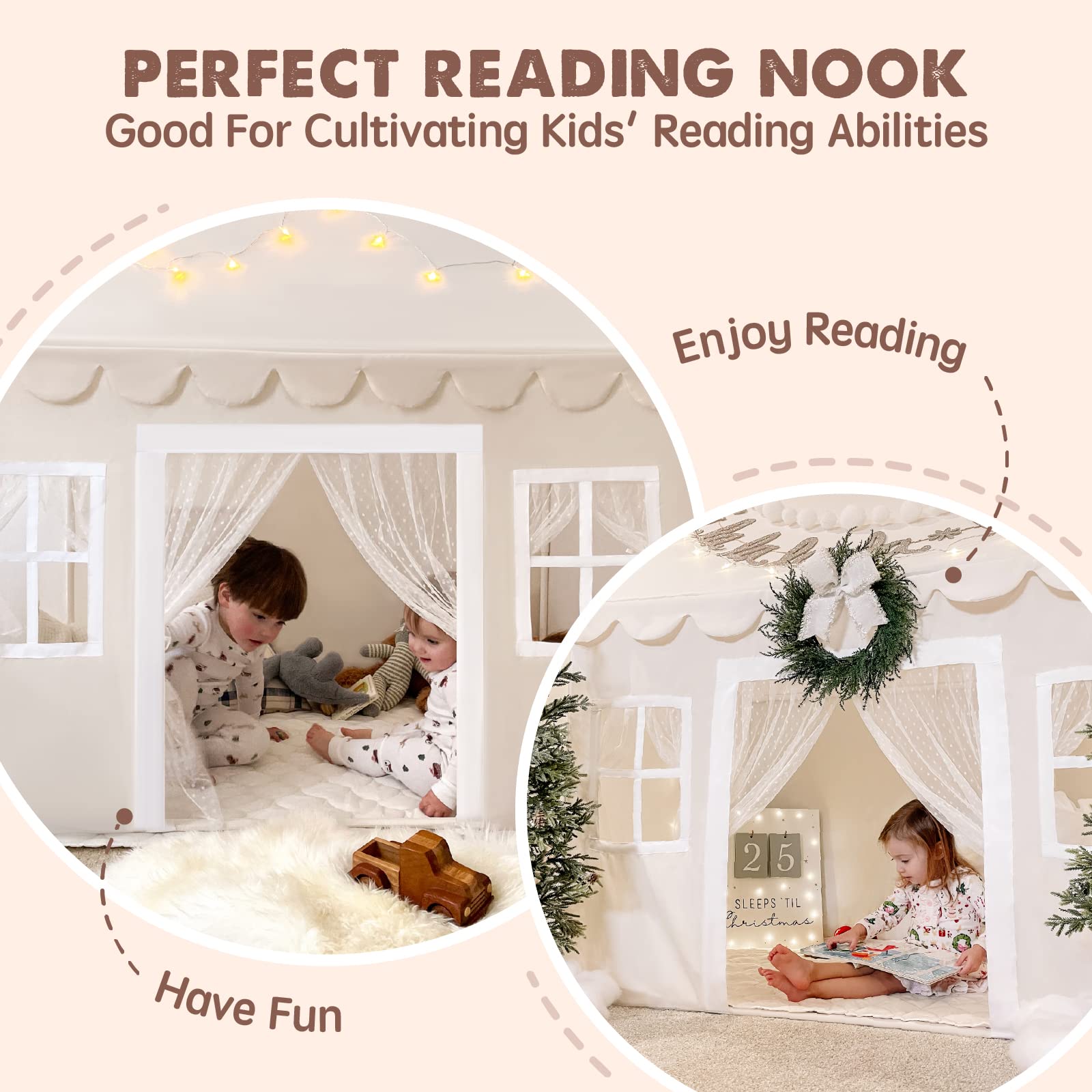 Casa de Juego Tiny Land con Colchoneta Acolchada y Luces - Imagen 4