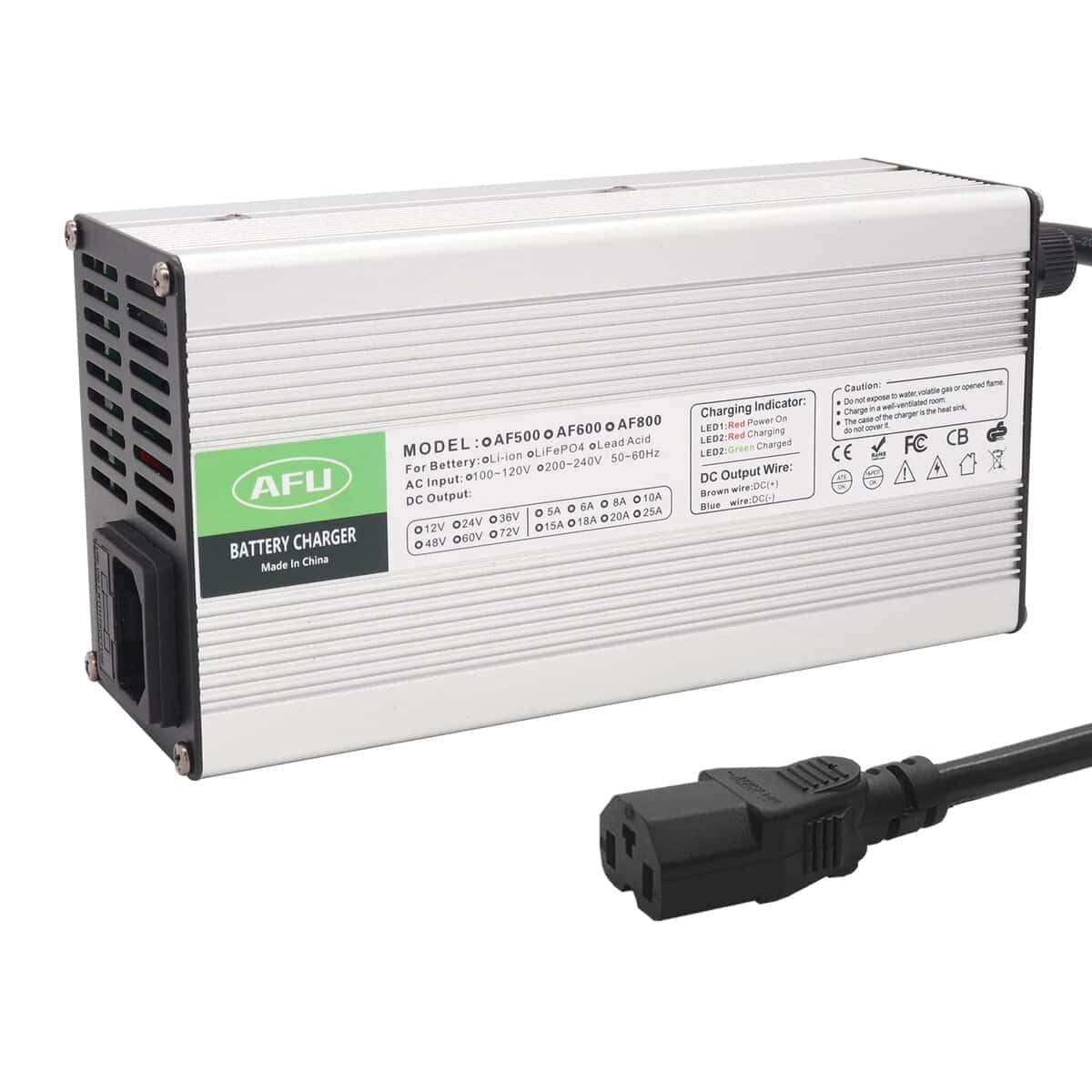 Cargador de Batería de Ácido de Plomo 72V 8A 82.8V para