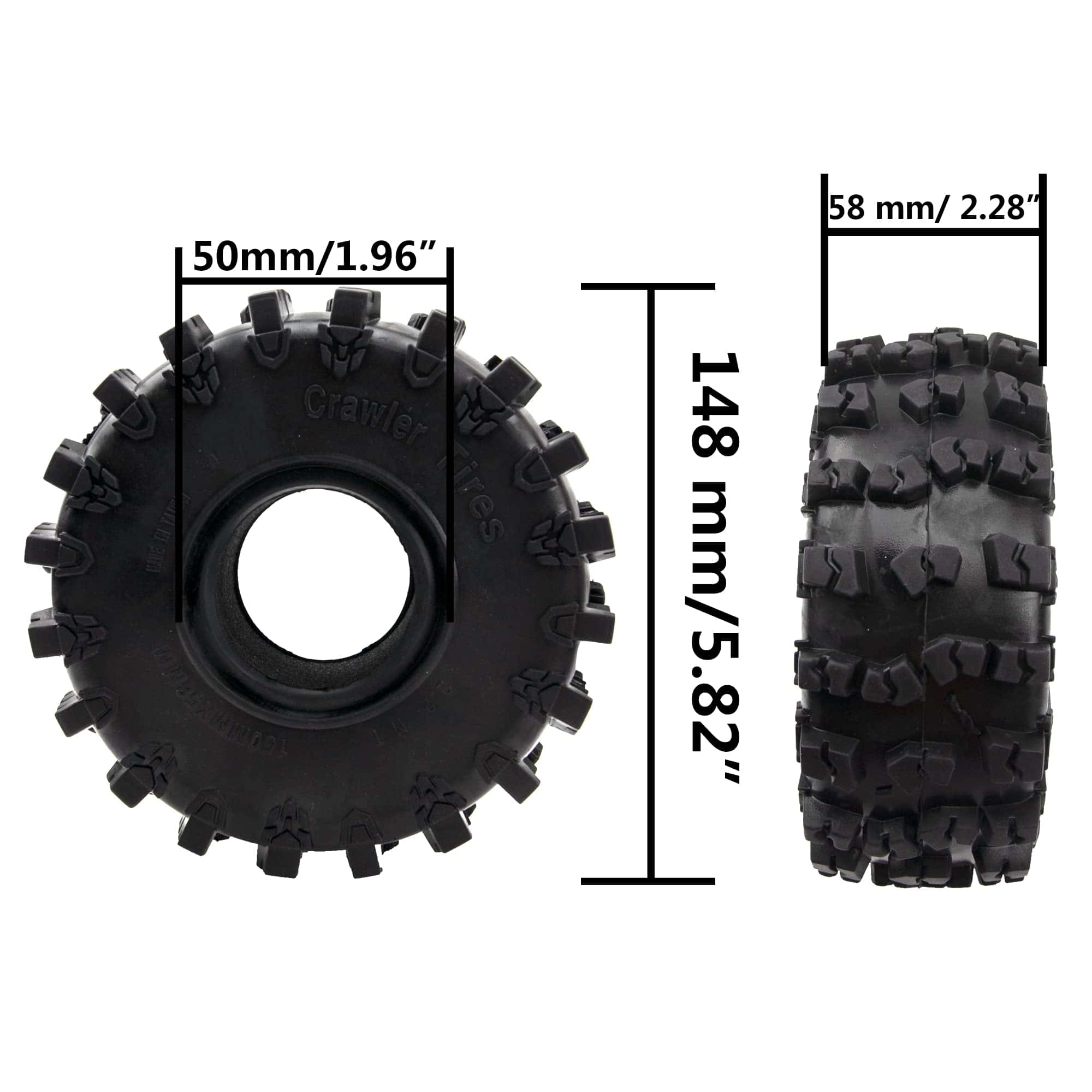 4Pcs ShareGoo Neumáticos de Barro para Crawler de 2.2" - Imagen 7