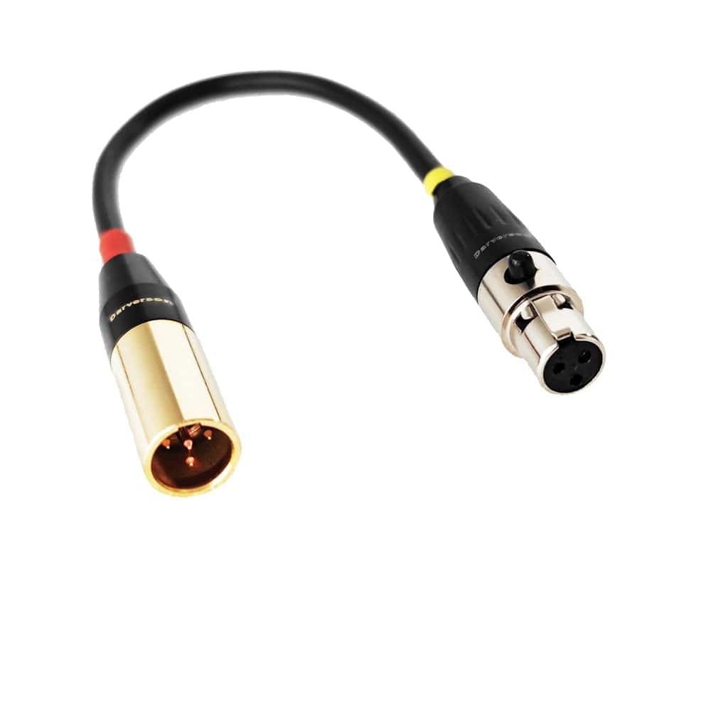 Cable mini XLR de 4 pines a 3 pines Darverson TA4F para