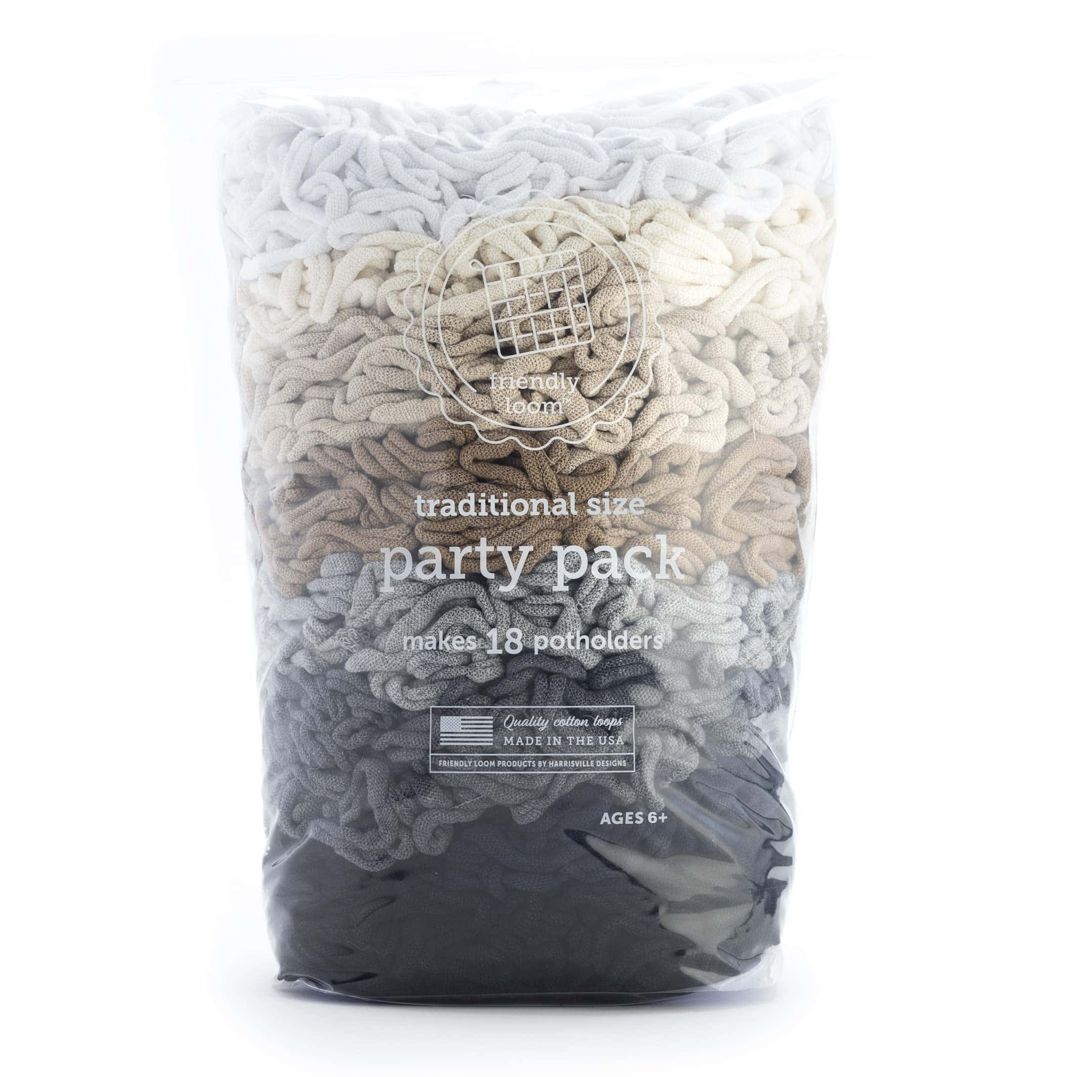 Paquete de Fiesta Friendly Loom Neutrales 7" Tamaño