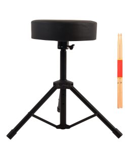 Taburete de Batería, Asiento de Altura Ajustable, Silla