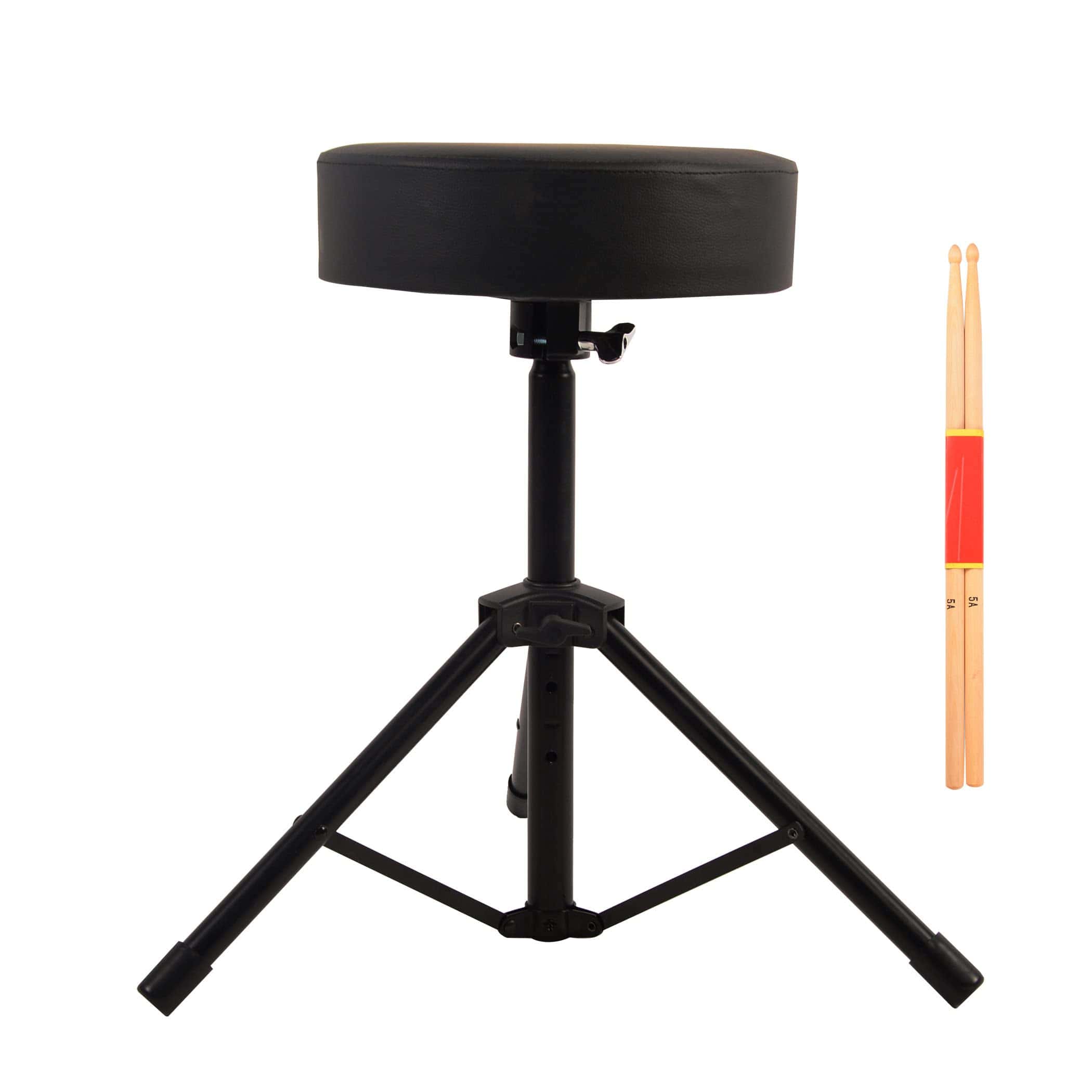 Taburete de Batería, Asiento de Altura Ajustable, Silla