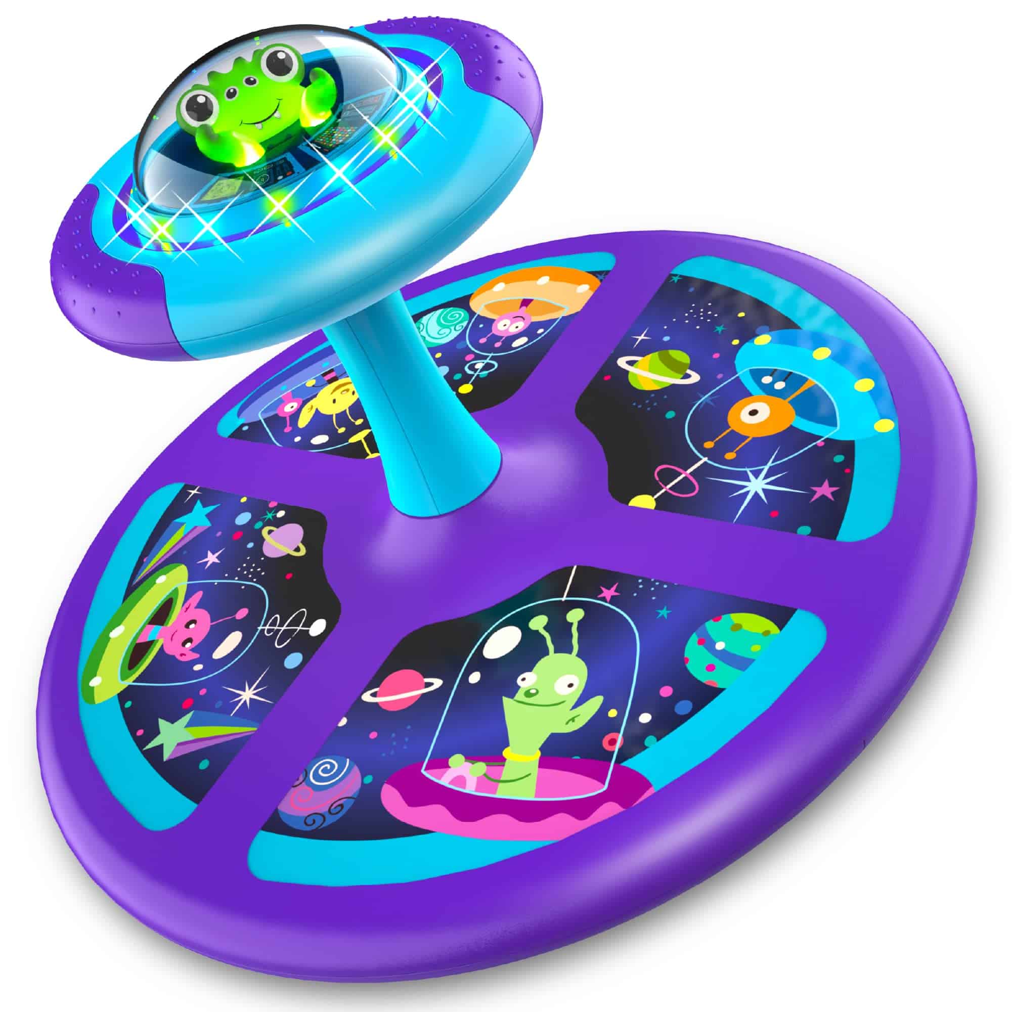 MindSprout Light-Up Space Twister | Gira 360�, Juguete para