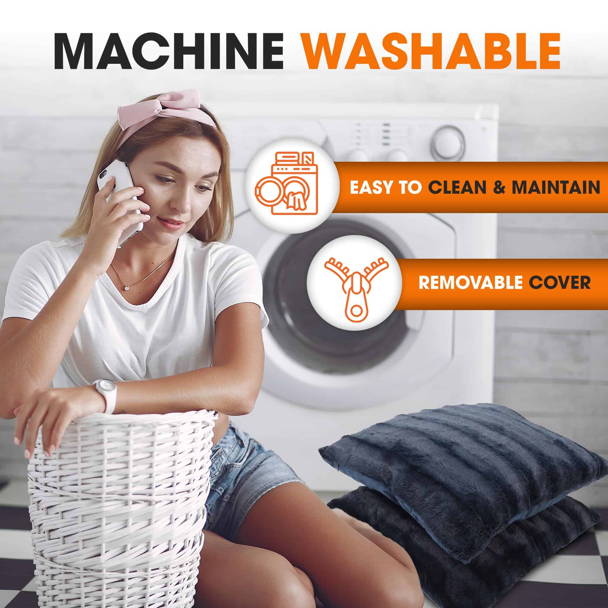 Almohadones de Piel Sintética Cheer Collection - Almohadas - Imagen 10