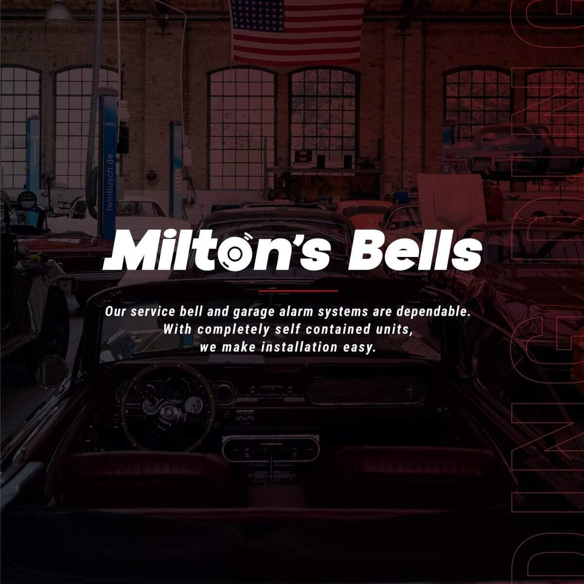 Milton�s Bells Alarma de Entrada de Largo Alcance - Kit de - Imagen 7