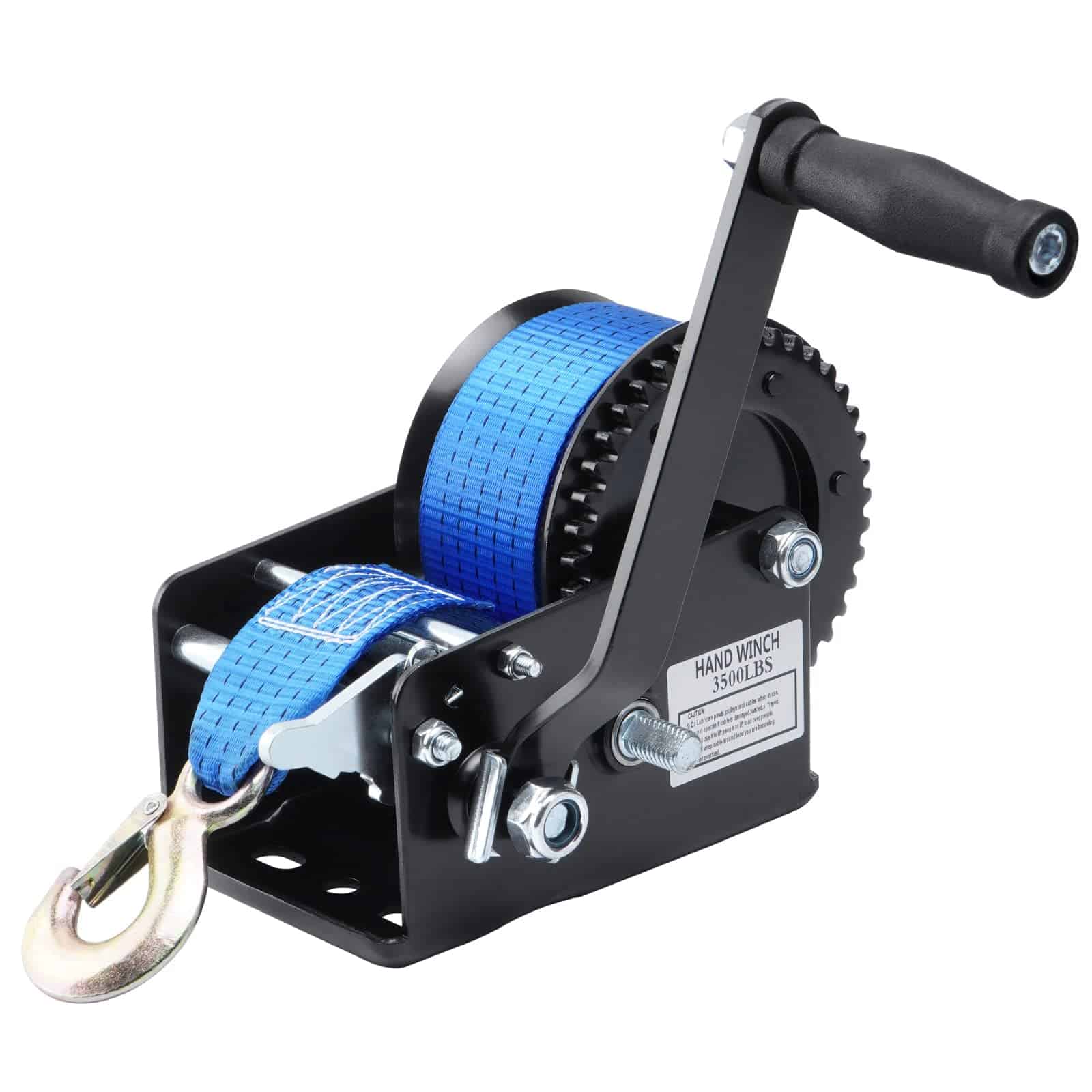SPARKWHIZ Boat Trailer Winch Hand Winch 3500lbs Heavy Duty