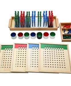 Tablero de división larga Montessori (grupo de división con