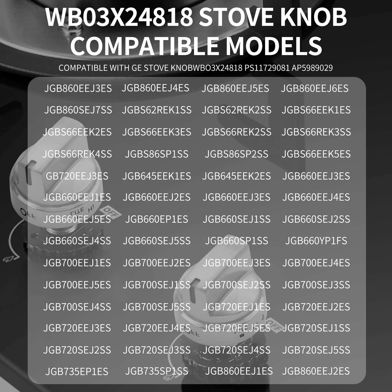 Perilla para estufa de gas GE más resistente WB03X24818 - Imagen 7