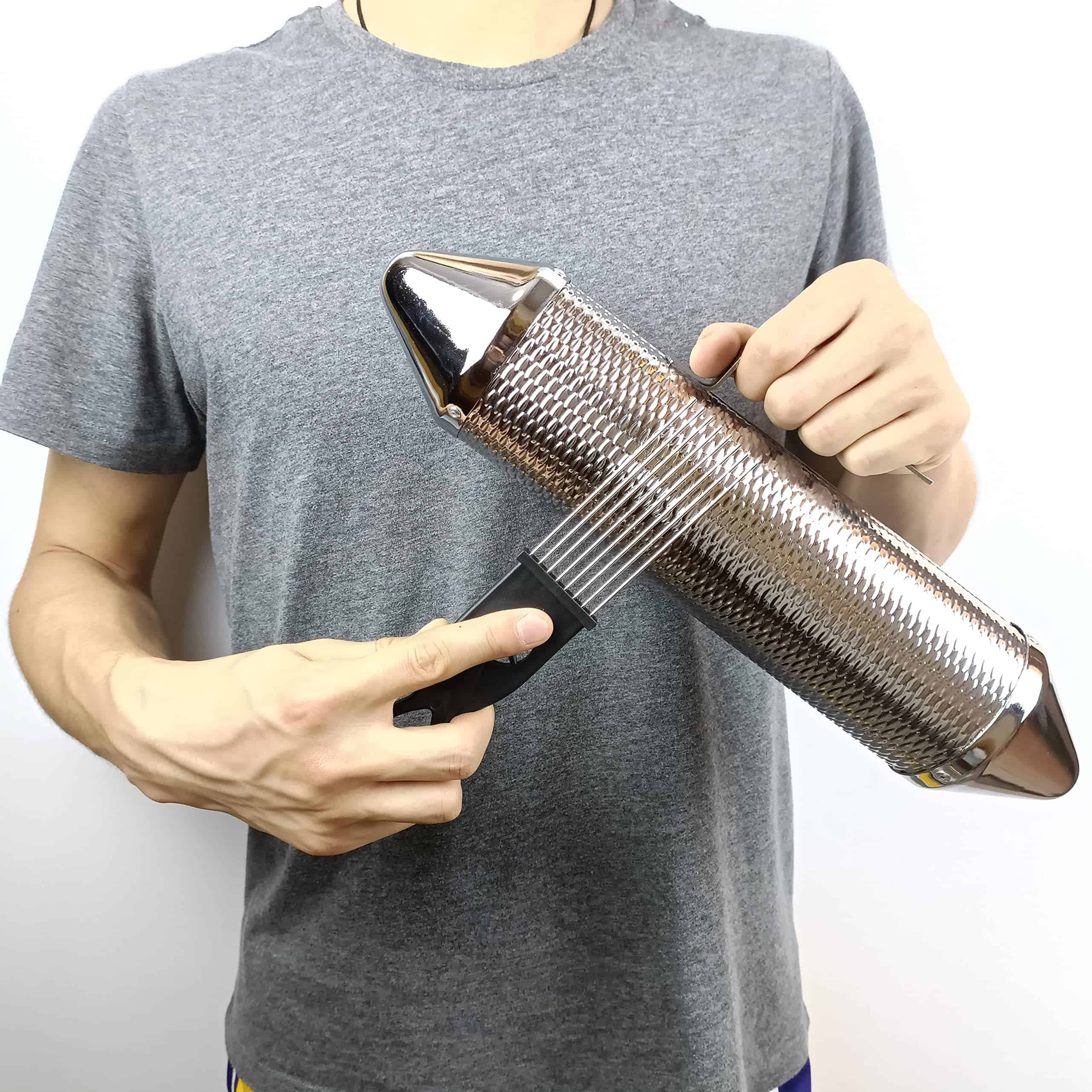 Guiró metálico LOONELO, Instrumento de percusión de acero - Imagen 6