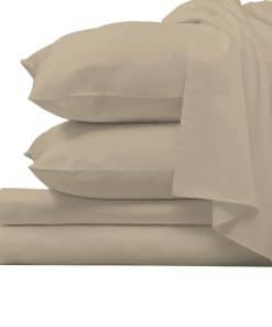 Juego de sábanas de cama de lujo Pizuna Pure -Simply Taupe