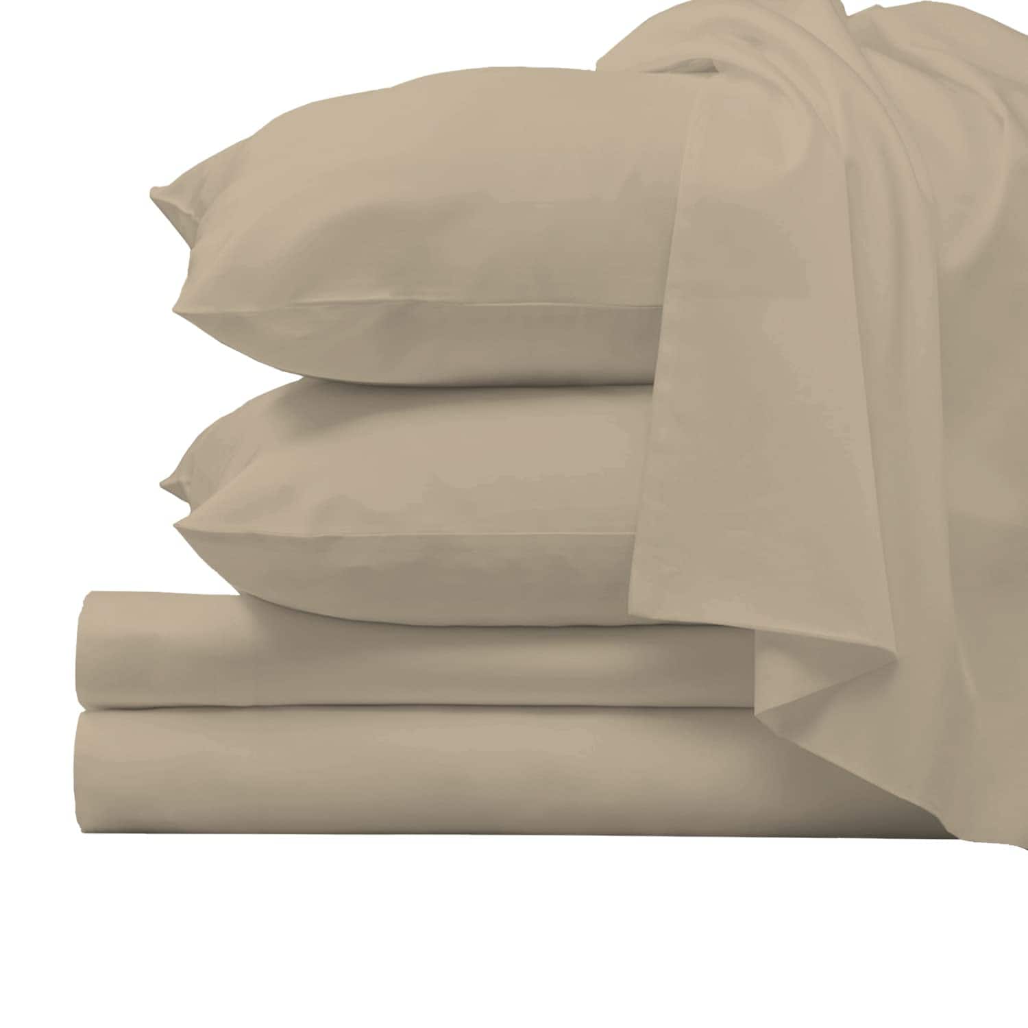 Juego de Sábanas de Cama de Lujo Pizuna Pure -Taupe