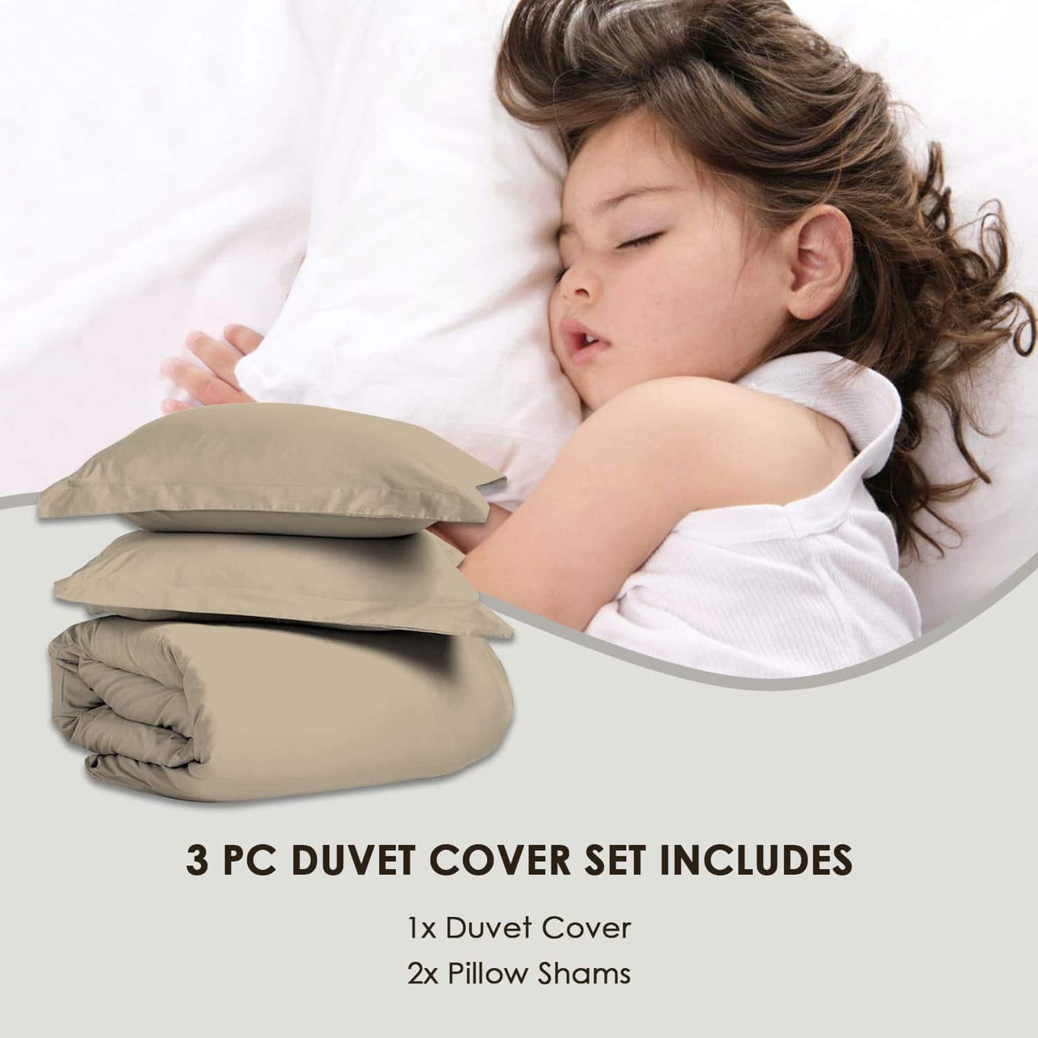 Set de Funda de Edredón 100% Algodón Puro Queen, 600 Hilos - Imagen 5