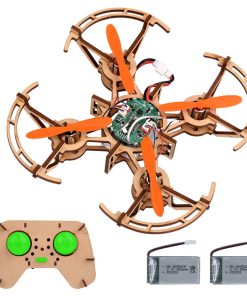 Kit de construcción de mini dron de madera RC Diy para