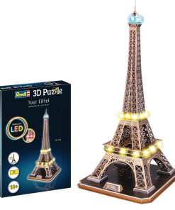 Rompecabezas 3D Grande de la Torre Eiffel con Luces LED