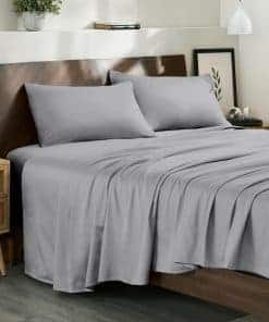 Juego de sábanas 100% algodón orgánico Bare Home Twin XL -