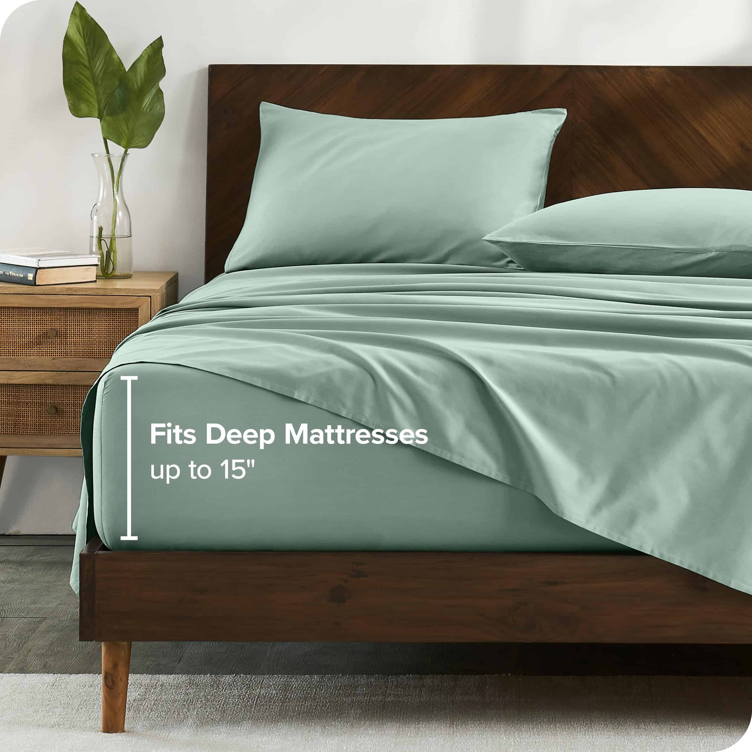 Juego de sábanas 100% algodón orgánico Split -Willow - Imagen 6