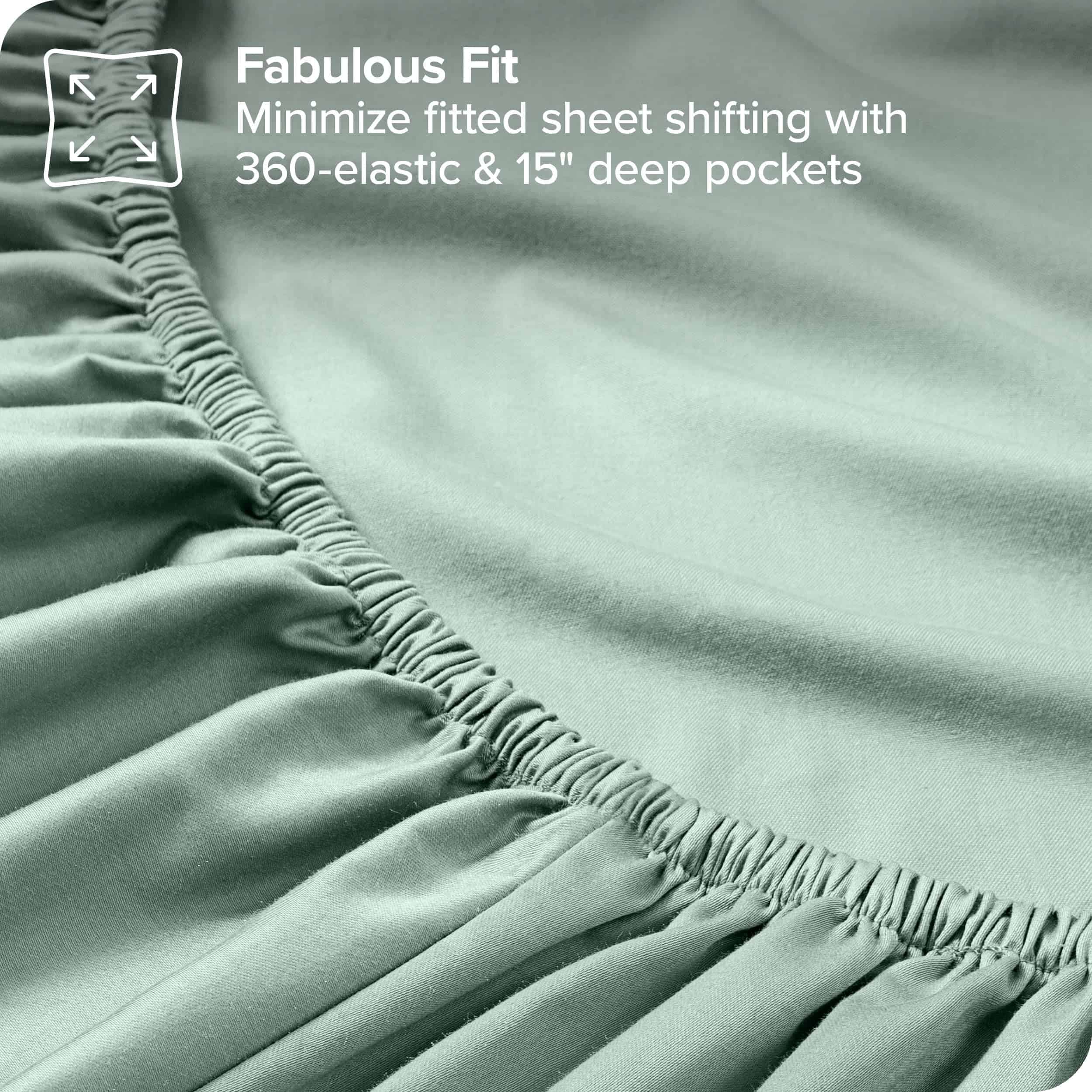 Juego de sábanas 100% algodón orgánico Split -Willow - Imagen 9