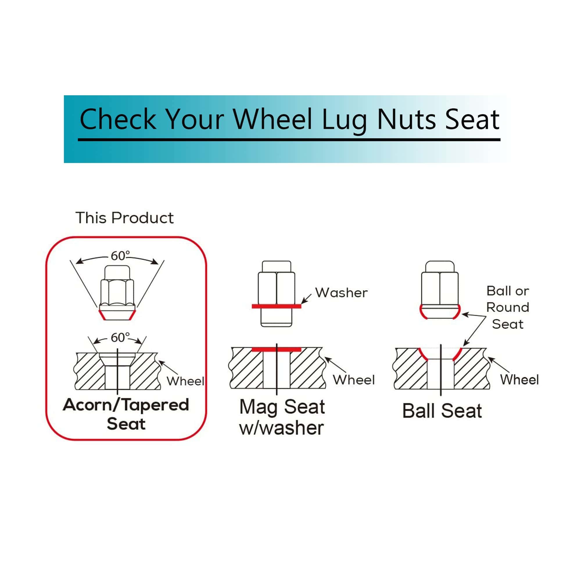 Lug Nuts RSOXTECH 9/16”-18 con Asiento Cónico, 32 piezas - Imagen 7