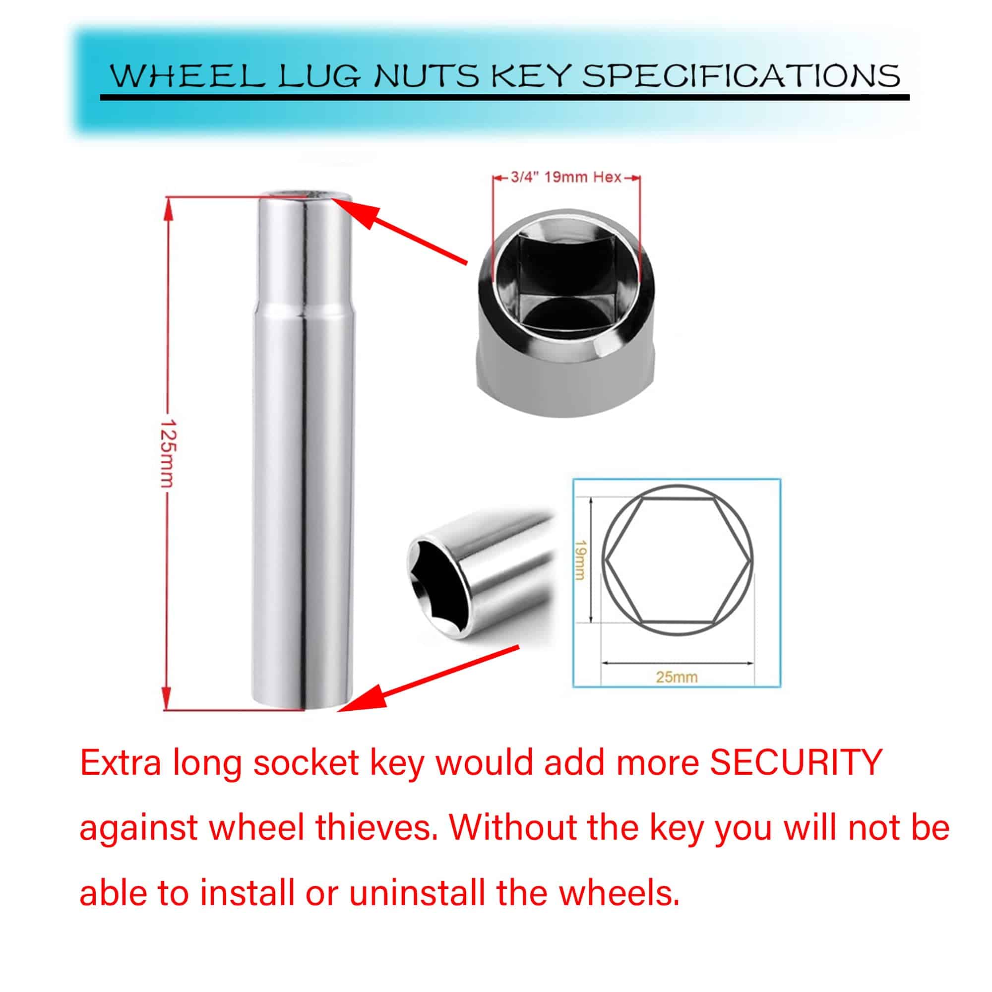 Lug Nuts RSOXTECH 9/16”-18 con Asiento Cónico, 32 piezas - Imagen 6